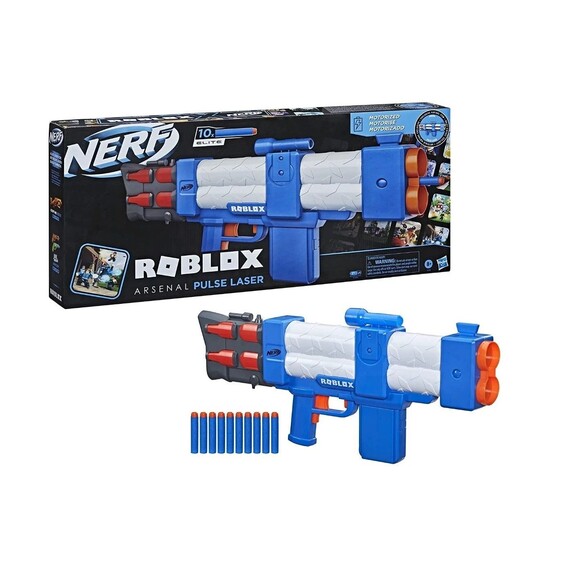 TWO PACK   NERF Roblox Arsenal Pulse Laser Motorized Dart Blaster Gun    NEW - Picture 1 of 9